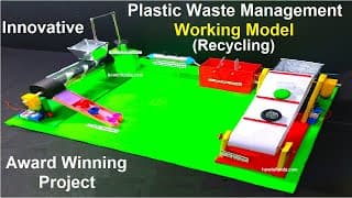 integrated waste management (plastic recycling) working model for science project diy
