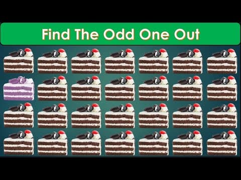 Find The Odd One Out in These Pictures? How Good Your Eyes#37 |Find The Odd emoji | Fruit Game|
