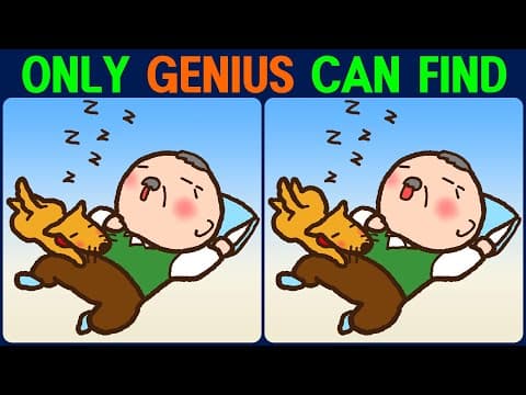 Brain exercise quiz! Find the difference between! │ Have fun, focus and improve your memory.