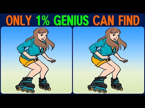 Brain exercise quiz! Find the difference │ Improve your observation skills!