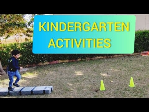 Kindergarten activities and games