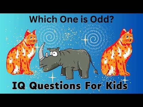 IQ Questions For Kids With Answers | Educational Video | Quiz Questions Part 16