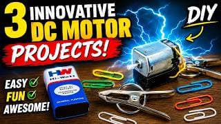 3 innovative ideas on dc motor science projects - diy | dc motor projects
