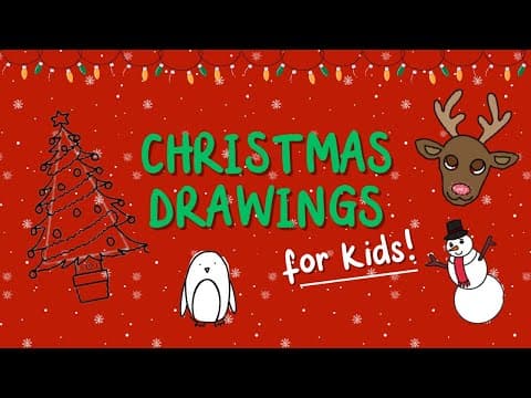 Christmas Drawings for Kids | Step-By-Step Directed Drawings | Twinkl USA