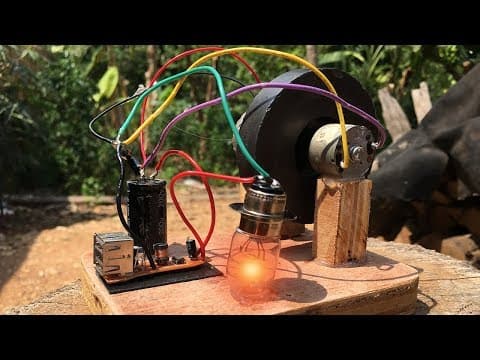 Free Energy Generator Experiment self Running Machine - School Science Project  at Home