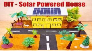 solar house working model making | science project l | best out of waste