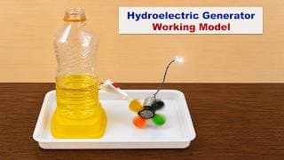 hydroelectric generator working model for school science project exhibition - diy
