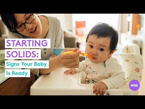 When is baby ready to eat solid foods? signs your little one is ready to start solids