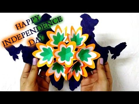 Tricolour Pop Up Greeting Card Indian Independence Day Special