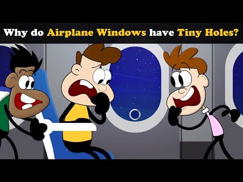 Why do Airplane Windows have Tiny Holes? + more videos | #aumsum #kids #science #education #whatif