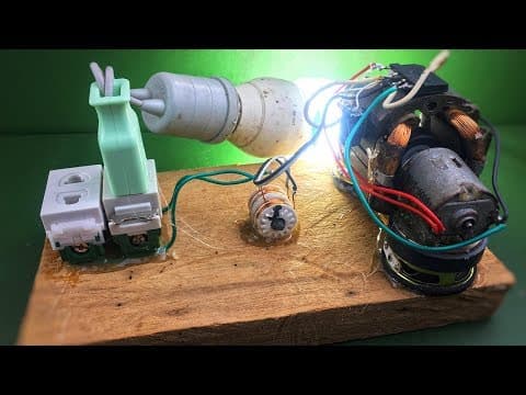 How To Make Free Energy Experiment Project Self Running Machine With Speaker Magnet Using DC Motor