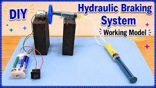 hydraulic brake system working model for science fair project