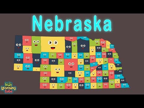 Nebraska - Counties & Geography - 50 States of America
