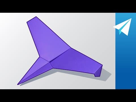 Beautiful bird paper airplane that flies well - how to make sparrow - paper glider tutorial