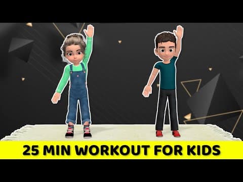 25 MINUTE FITNESS WORKOUT FOR KIDS: HOME EXERCISE