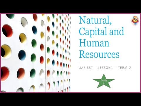 Natural Resources in the UAE : Lesson 2 l UAE SST # grade 2 #kids#learning #uae #abudhabiuae