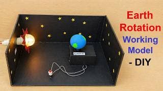 earth rotation working model | inspire award science project
