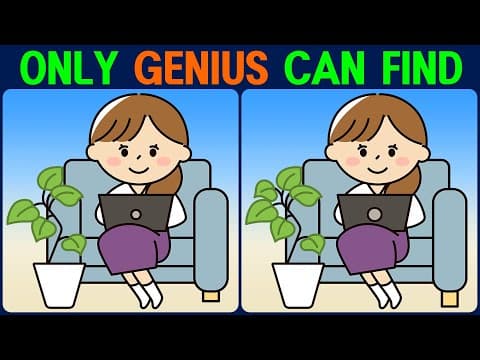 Brain exercise quiz! Find the difference between! │ Great for preventing forgetfulness!
