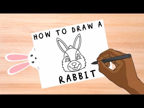 How to Draw a Rabbit | Easter Directed Drawing | Simple Art Tutorial for Kids | Twinkl USA