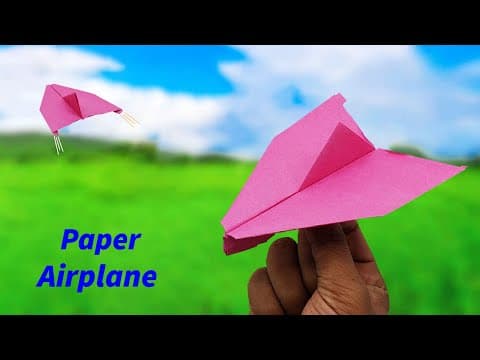 How To Make a Paper Airplane That Flies Long and Far