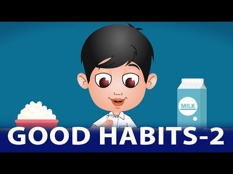 Good Habits For Kids in English - Part 2 | Preschool Learning | Daily Activities | Nirnay Kidz