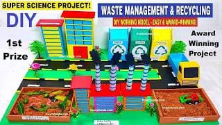 waste management and recycling techniques working model | eco friendly diy