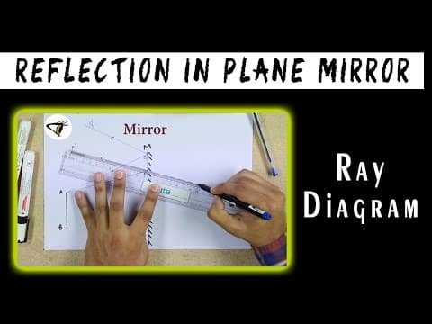 Light Reflection in Plane Mirror | Ray Diagram | Physics | Science