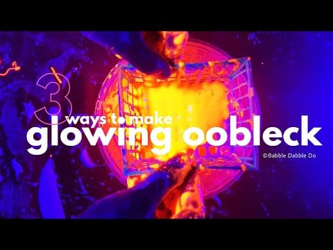 3 Ways To Make Glowing Oobleck