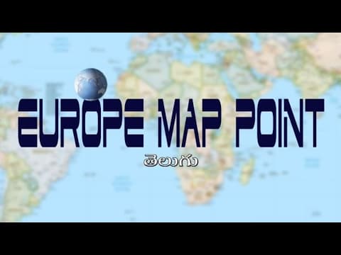 Europe Map Point | Easy Map point | Telugu