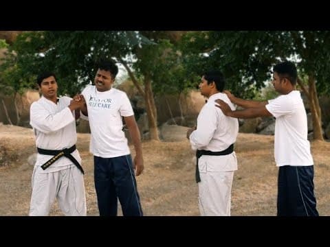 Collar Grab From Behind || Self Defence || Telugu || Martial Arts || Martial Wisdom