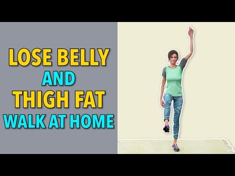 Lose Belly Fat And Thigh Fat With These Easy Home Exercises