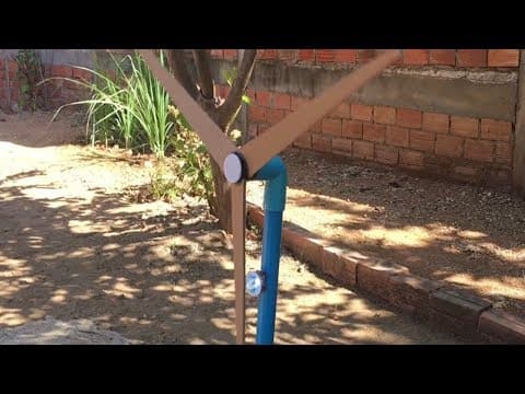 Free Energy Generator - How To Make a PVC Windmill Without DC Motor