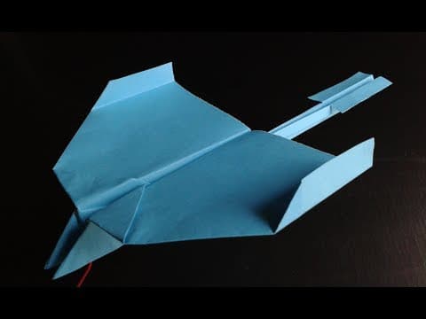 How to make a paper airplane that flies far. (glider)