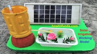 how to make solar irrigation working model inspire science project