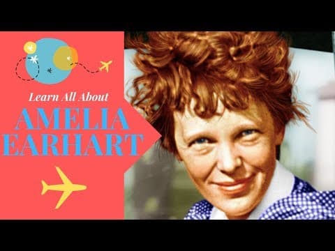 Amelia Earhart For Kids- Amelia Earhart Biography - Women's History Month