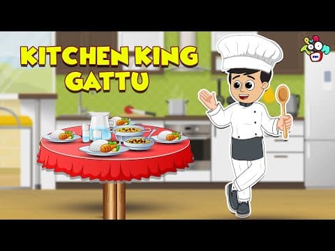 Kitchen King Gattu | Cooking Stories | Telugu | Moral Stories | Kids Animation Story | Puntoon Kids