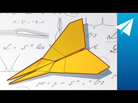 How to design your own paper airplane that flies far (ep.4)-three-dimensional locking folds