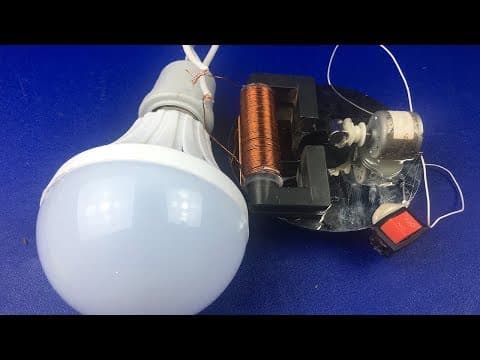 Free Energy, How to make a mini inverter generator very easy at home