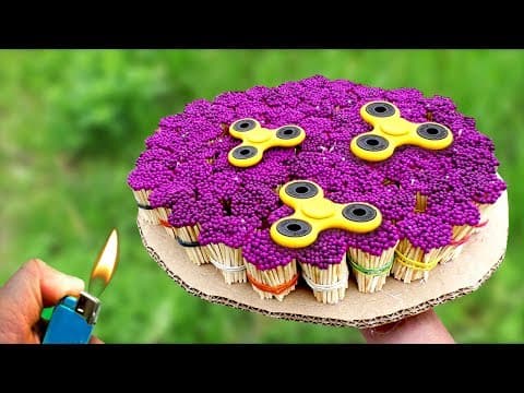 Amazing Experiment Fidget Spinner and 1000 Matches