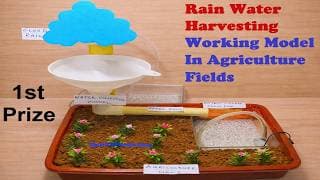 Rainwater harvesting working model | inspire award science project