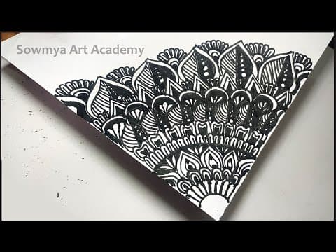 Art Therapy Series # 1 || Calming Mandala Art || Relaxing Drawing 