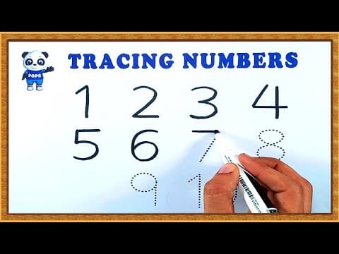 Kids learning videos - how to write numbers - tracing numbers 1 to 10 - tracing numbers for kids