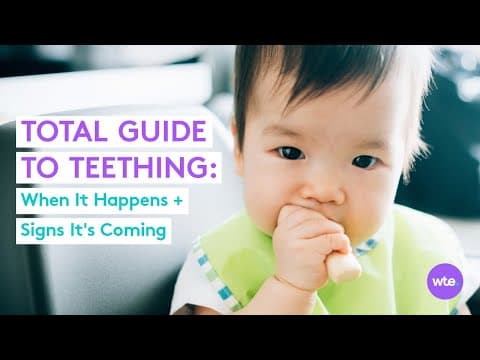 When babies start teething-signs your baby is teething, when it'll happen