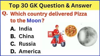 Top 30 GK Questions and Answers in India 2024 | Best Quiz Questions with Answers
