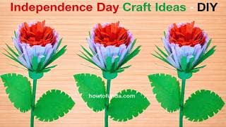 independence republic day craft ideas India | flower tricolor craft ideas