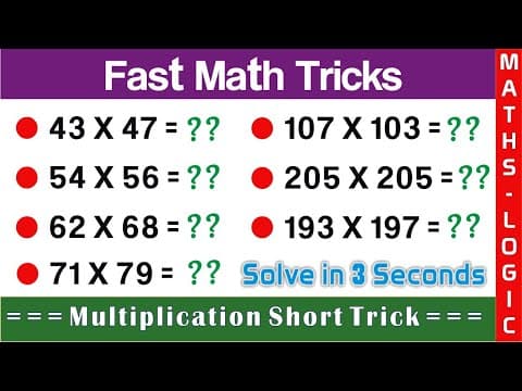 Multiply 2 digit number having same tens digit and ones digits sum is 10 - maths logic in telugu