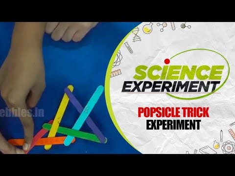 Science Experiment - 12 | Popsicle Trick Experiment | Easy Chemistry Experiments