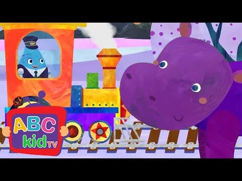 The Color Train Song - Purple | ABC Kid TV Nursery Rhymes & Kids Songs