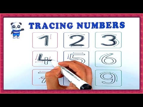 Kids learning videos - how to write numbers - tracing numbers 1 to 10 - tracing numbers for kids