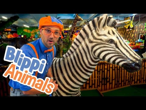 Blippi and jungle animals - explore with blippi! - educational videos for toddlers